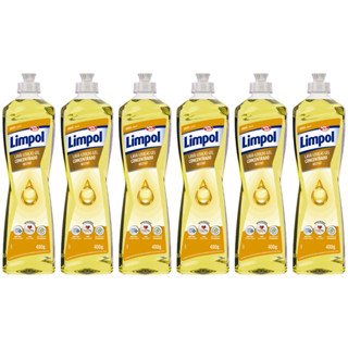 Kit 6 Detergente Gel Concentrado Neutro 400ml Limpol em Oferta na Shopee
