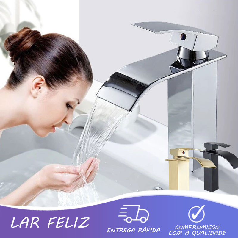 Torneira Banheiro quadrada quente e fria torneira de armário de banheiro Inox