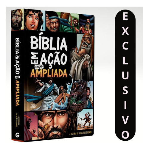 Bíblia Em Ação | Edição Ampliada | Capa Dura: A Bíblia Em Formato De Quadrinhos em Oferta na Shopee
