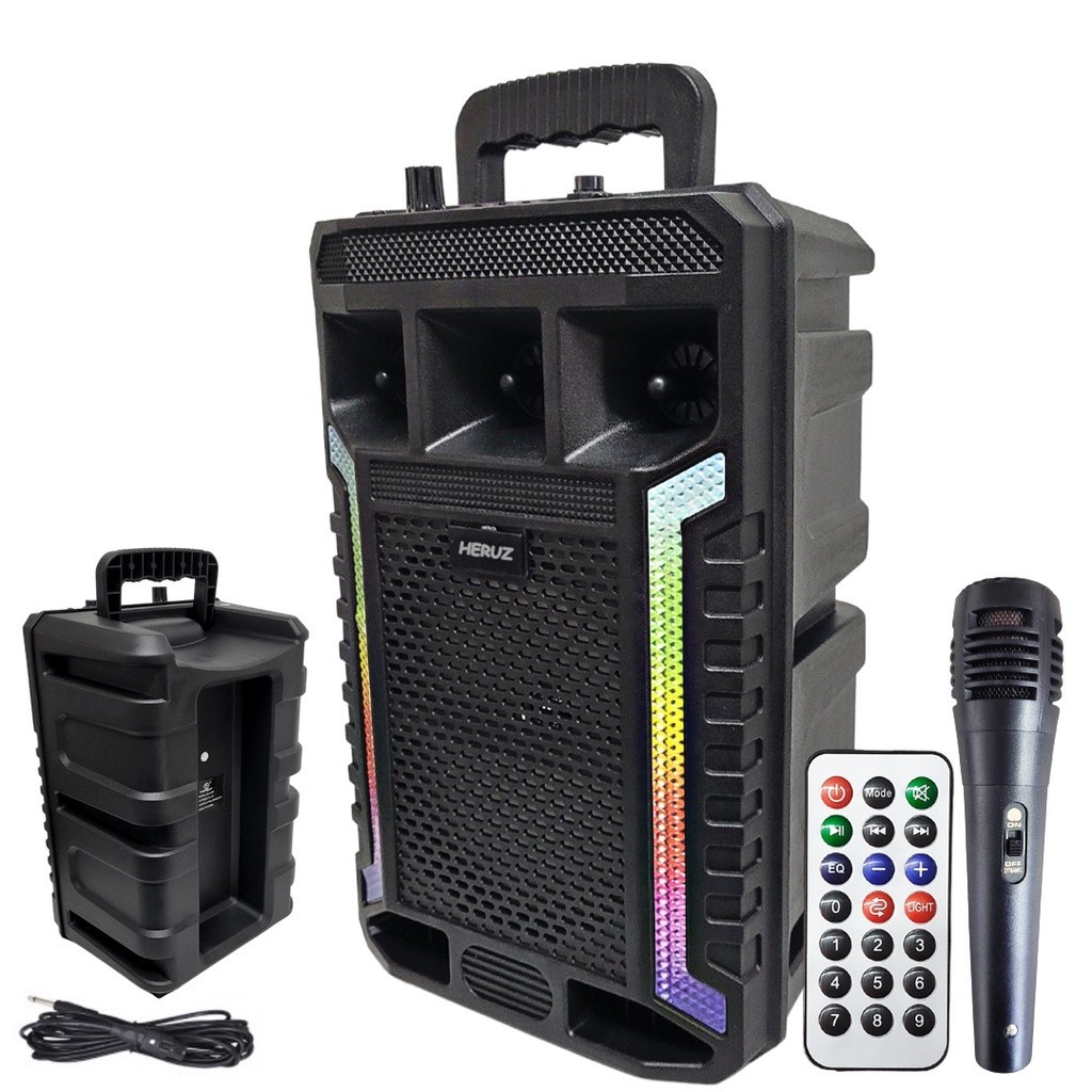 Caixa de Som Potente 1000w Pendrive + Microfone Entrada P10 Original Oferta