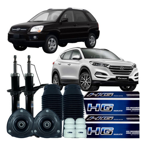Kit Amortecedor Dianteiro Batente Sportage 2006 Á 2010