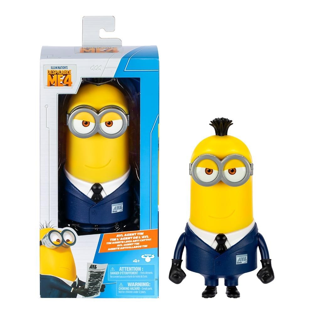 Figura Colecionável 25cm Meu Malvado Favorito4 AVL Agent Tim - Minions
