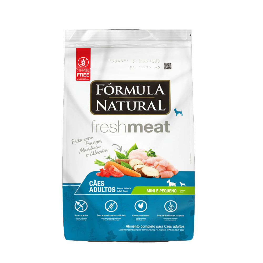 Ração Fórmula Natural Cães Fresh Meat Adulto Raças Mini e Pequenas 2,5kg em Oferta na Shopee