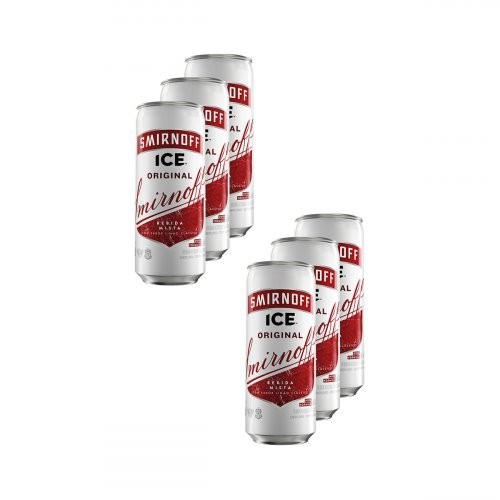 Vodka Ice Premium 269ml 6 Unidades Smirnoff - Food & Beverages
