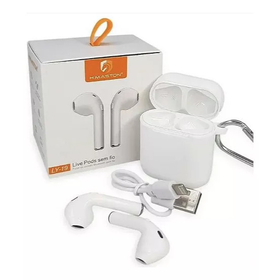 Fone de Ouvido Bluetooth H'maston Ly-19 5.0 Compatível Android e Ios Corridas Jogos — R$ 39,99 em Shopee, 60% OFF