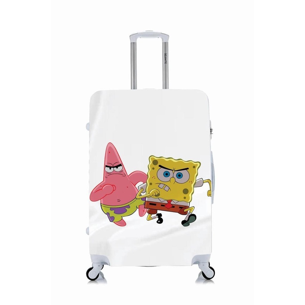 Capa Protetora Para Mala Viagem Personalizada Grande Bob e Patrick Bad Boy