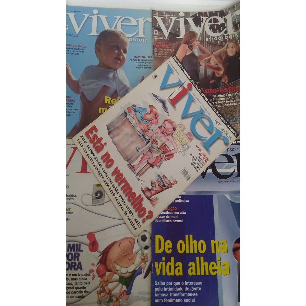Kit 5 Revistas Viver Psicologia de Rose Campos