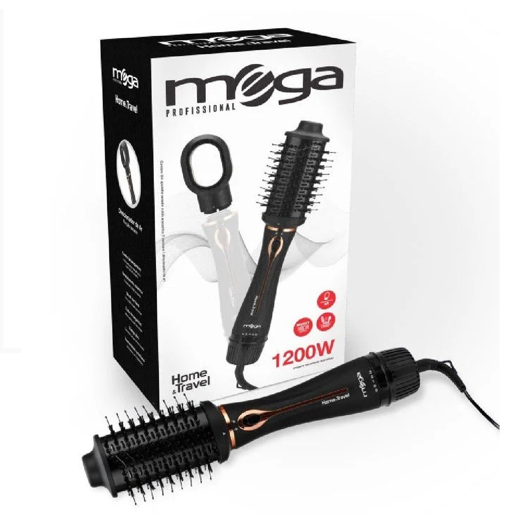 Mega Escova Secadora Home & Travel Bivolt 1200W