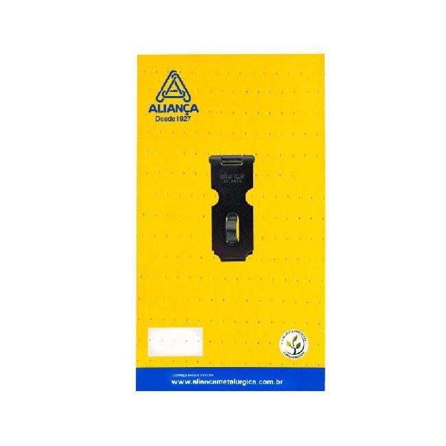 cartela porta cadeado 63mm preto fosco cartela alianca em Oferta na Shopee