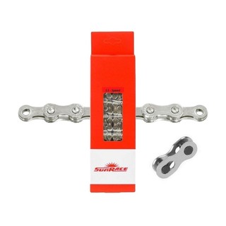 CORRENTE SUNRACE CN11A PRATA 126 ELOS C/ EMENDA - 11V em Oferta na Shopee