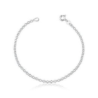 Pulseira Feminina de Prata 925 Delicada Elo Português