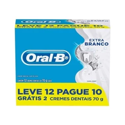 Creme Dental Oral-B Extra Branco Leve 12 Pague 10 Unidades