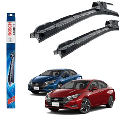 Par Limpador Dianteiro Original Bosch Nissan Versa 2021 2022 2023 Palheta Paleta
