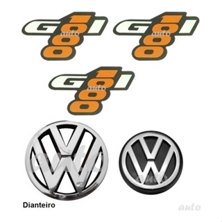 Kit Emblemas Gol 1000 Laterais E Traseiro - Quadrado 91 À 95 em Oferta na Shopee