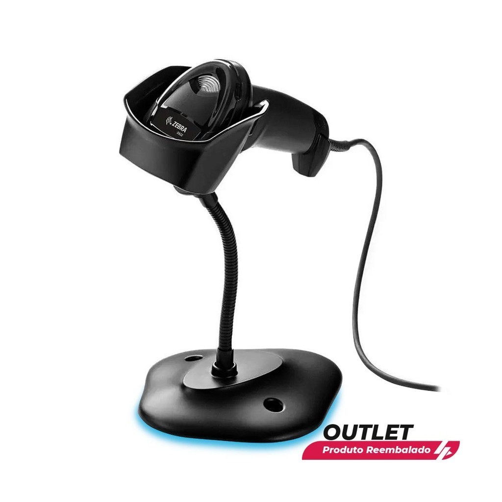 Usado: Leitor Código de Barras Zebra Imager 2D DS2208 c/Suporte USB