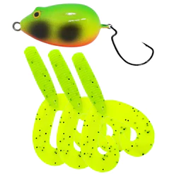 Iscas Criatura Grub Duplo Bolotinha Matadeira P/ Traira - Varias Cores
