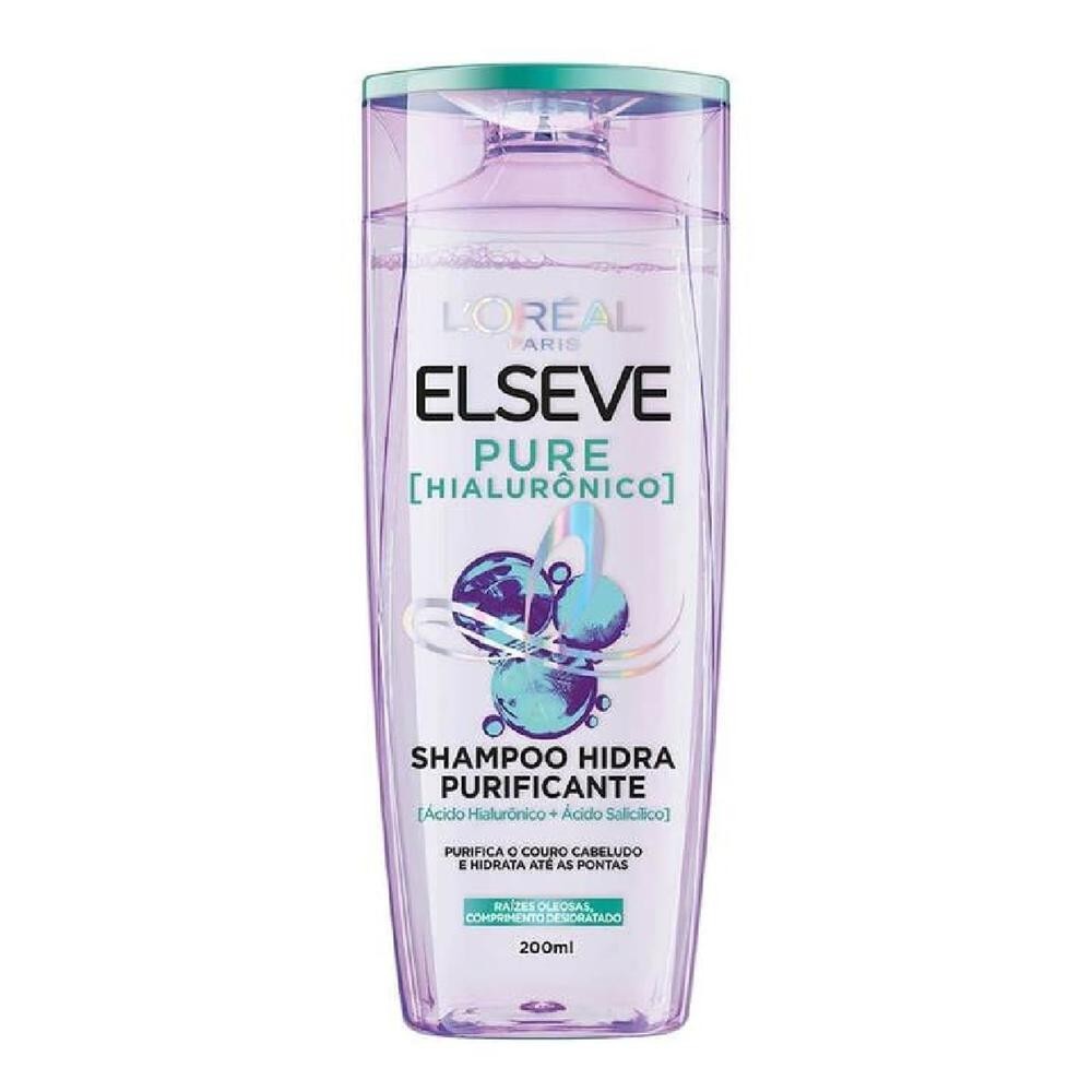 Shampoo Elseve Pure Hialuronico 200ml em Oferta na Shopee