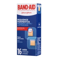 BAND-AID PEQUENOS FERIMENTOS COM 16 UNIDADES