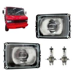 Kit Farol Dianteiro Principal Para Mercedes 709 710 712 1214 1414 1714 1714 + Lâmpadas 6888207061