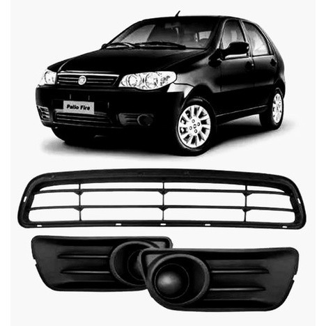 Grade Central Moldura Milha Palio 2010 11 12 A 2016 em Oferta na Shopee