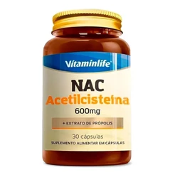 NAC ACETILCISTEÍNA + PRÓPOLIS COM 30 CÁPSULAS
