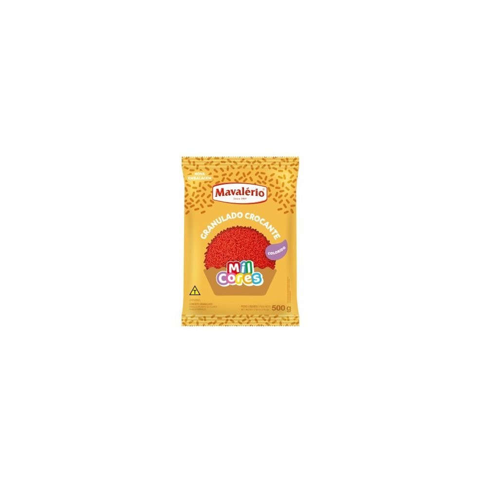 Granulado Croc. Vermelho Mil Cores 500g Mavalerio