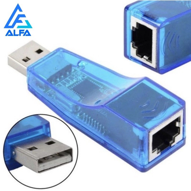 Placa Rede Usb Externa RJ45 Adaptador Lan Ethernet 10/100 Notebook PC