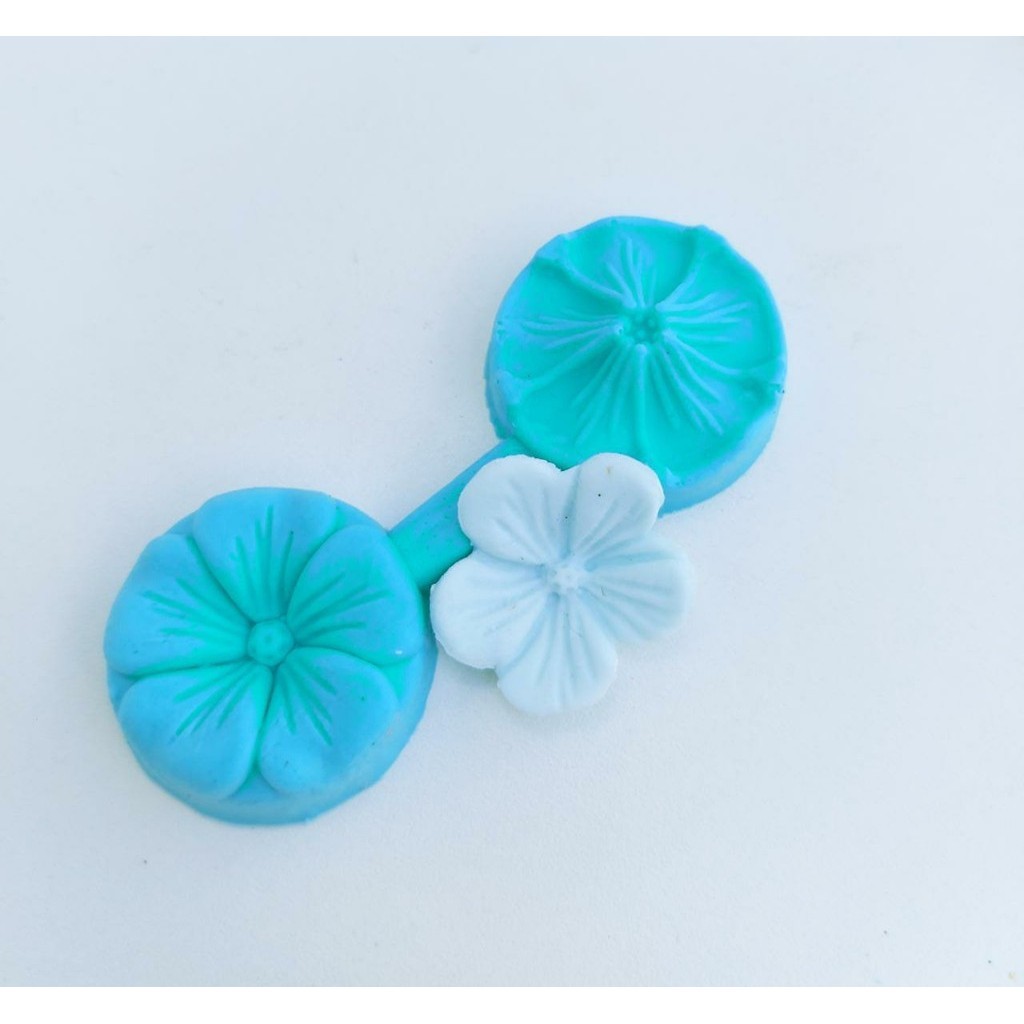 Molde de silicone Flor de Cerejeira - Modelo 4 para doces / argila / biscuit