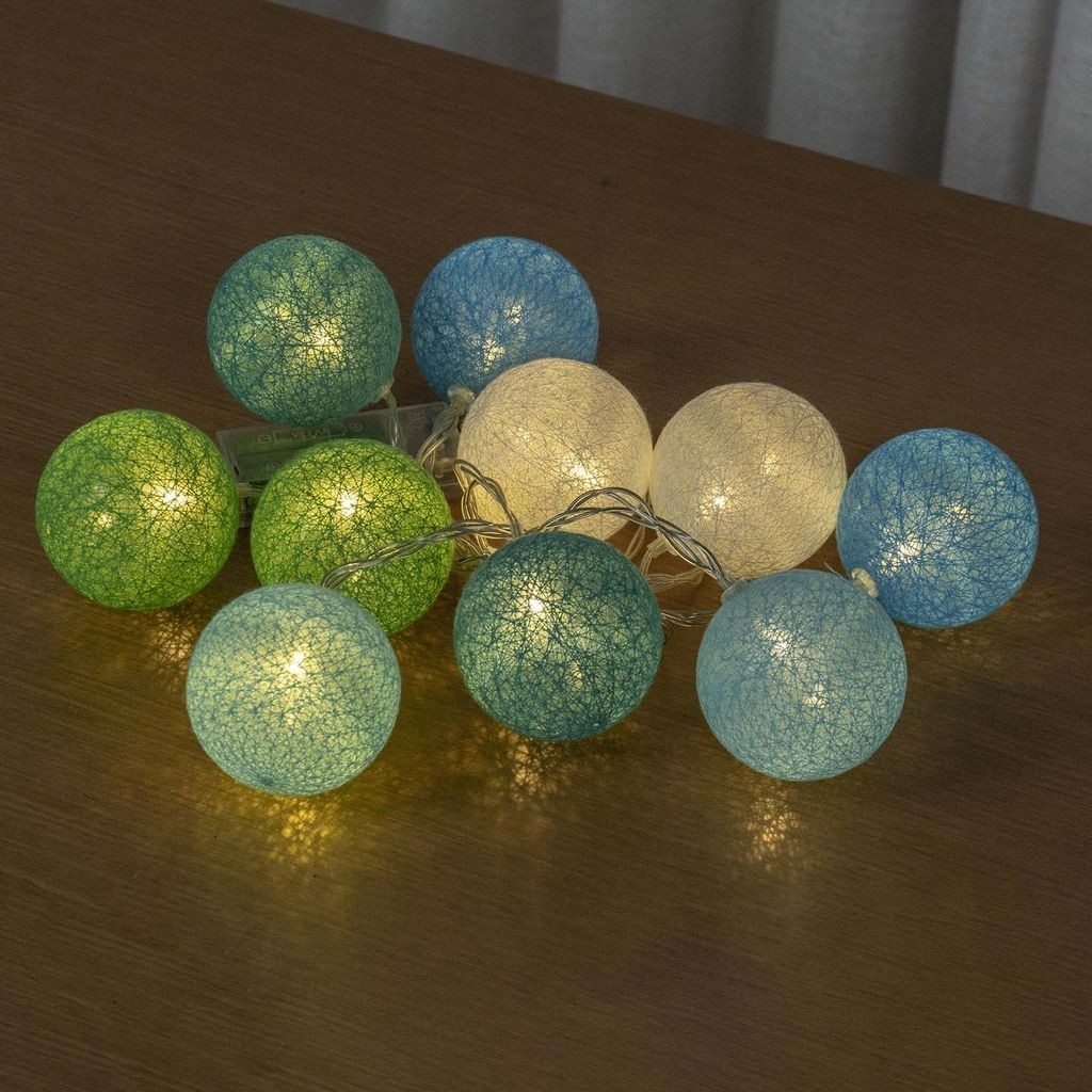 Varal de Led 10 Bolas Fio de Luz Baby Joy