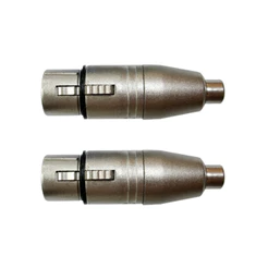 Adaptador Rca Fêmea X Xlr 3p Fêmea Wireconex Kit 2 Unidades