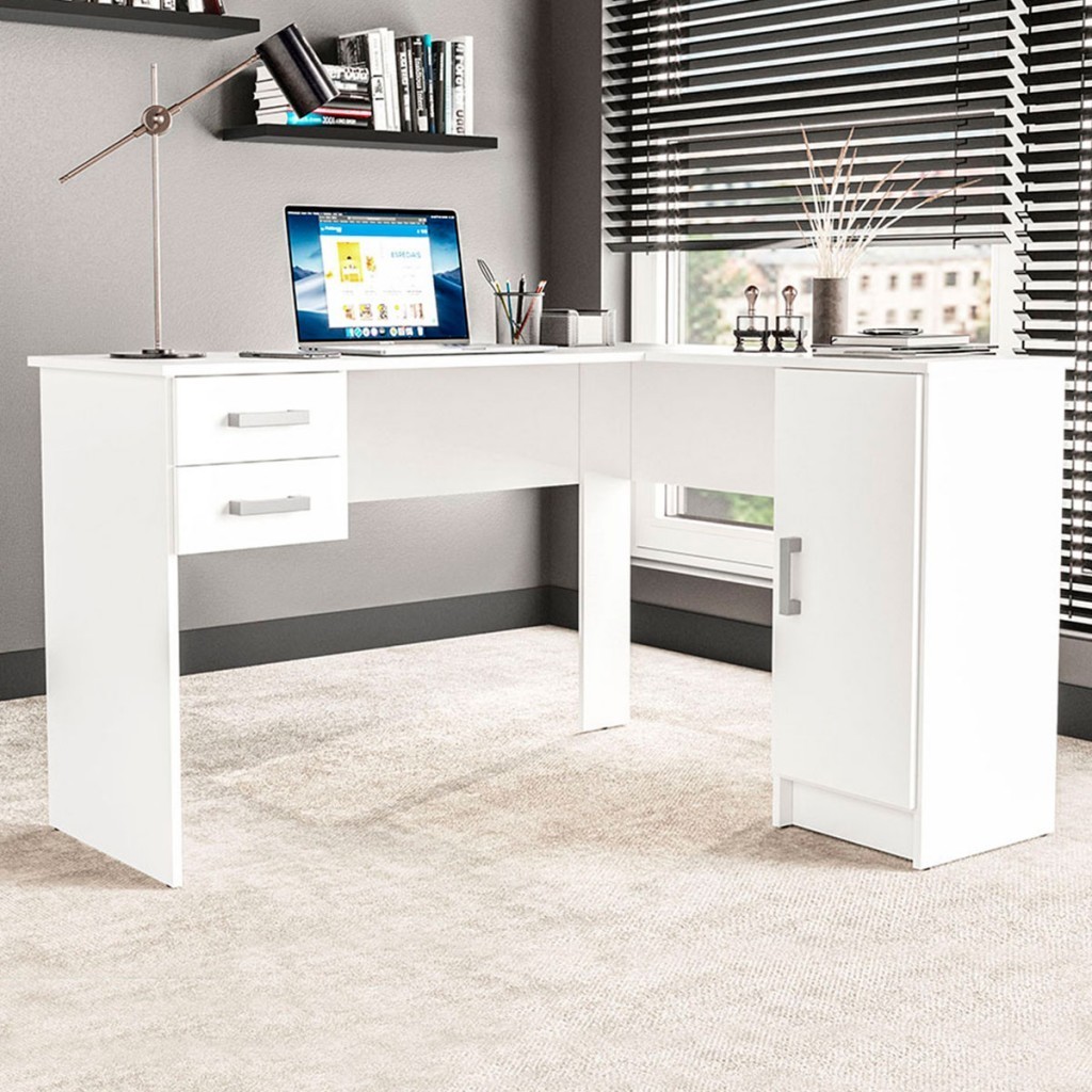 Mesa Escrivaninha Barcelona 1 Porta 2 Gavetas - Home & Living