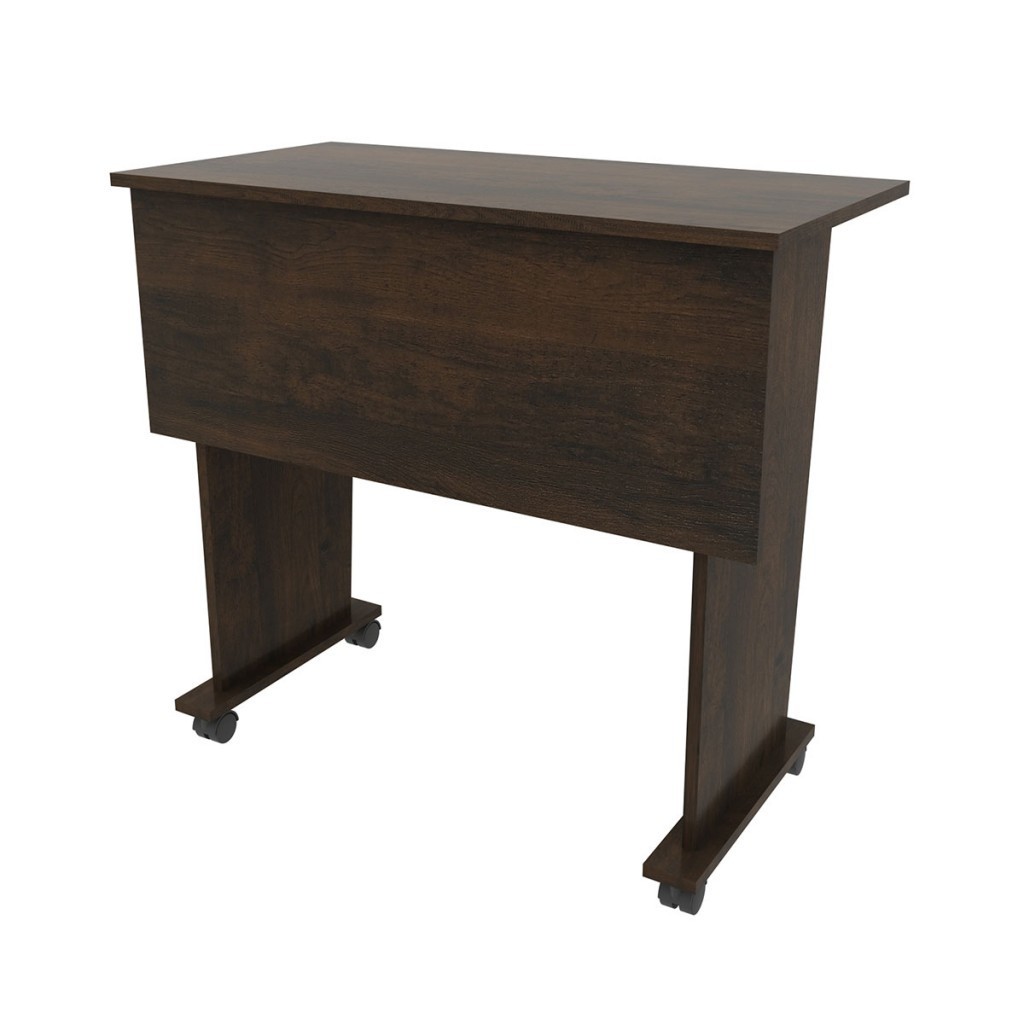 Detalhes do Mesa Escrivaninha Dobrável com Rodízio Rústico Me4117 - Tecno Mobili
