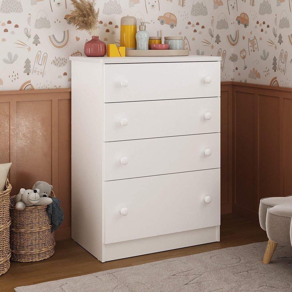 Cômoda Infantil Flex 4 Gavetas Jujuba Multimóveis BB2661 em Oferta na Shopee