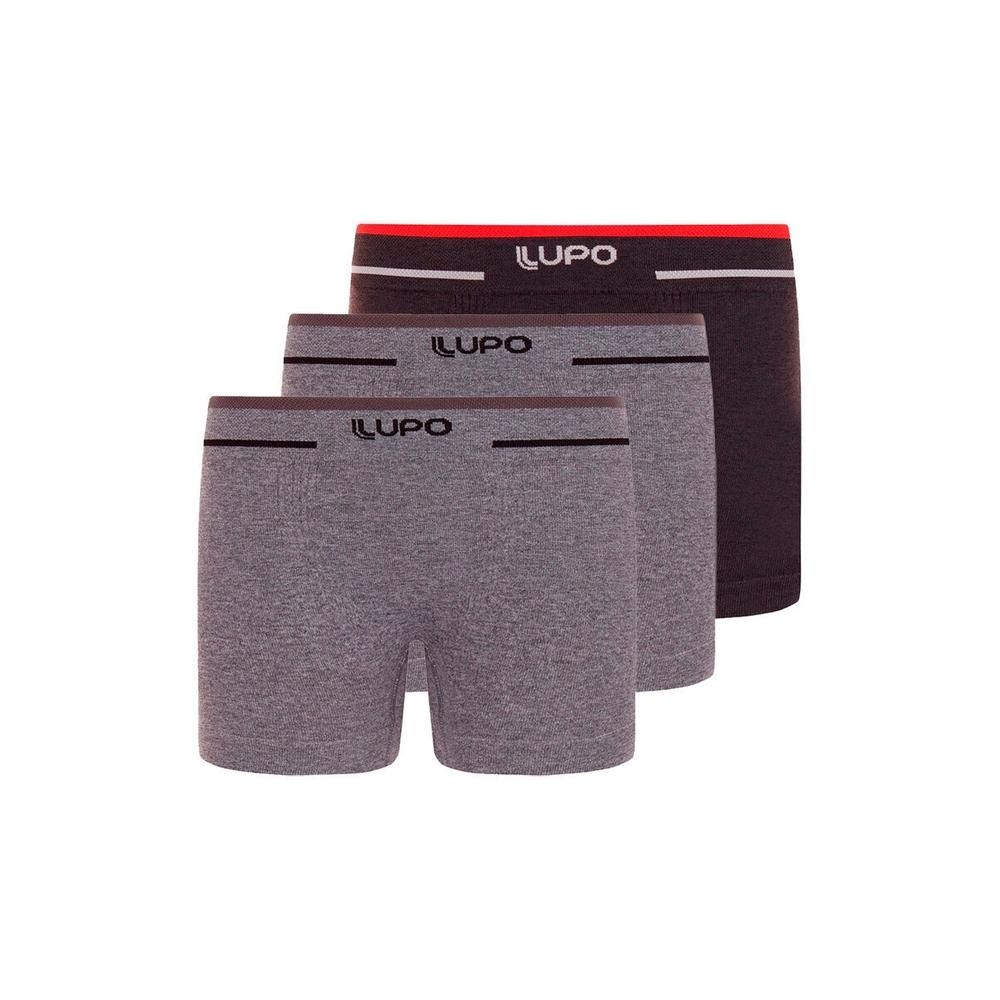 Kit com 3 Cuecas Infantil Boxer Lupinho 137-010