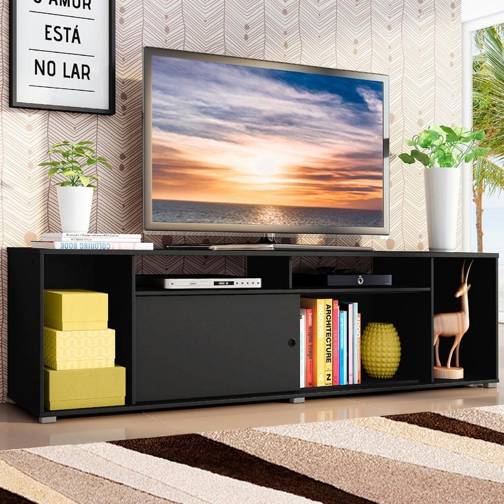Rack para Tv Ate 55 Polegadas Retro Cor Branco 1 Porta Branco - Miniatura 5