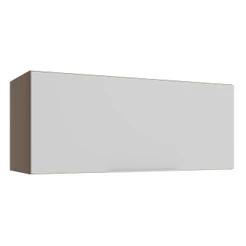 Armário Aéreo Madesa Stella 80 cm 1 Porta Basculante - Rustic/Branco