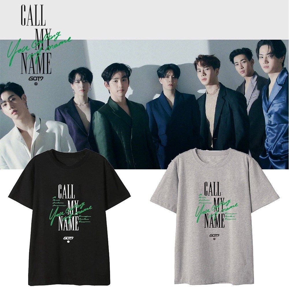 Camiseta T-shirt Unissex Algodão Grupo Kpop Got7 Album Call My Name