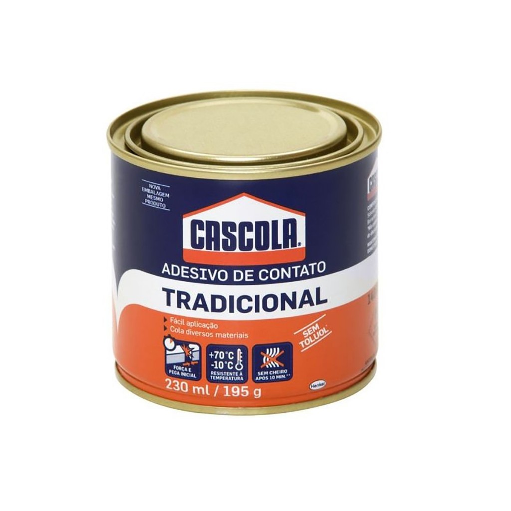 Adesivo De Contato Cola de Sapateiro Tradicional Cascola 195gr Henkel em Oferta na Shopee