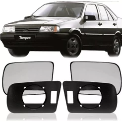 Lente Espelho C/base Retrovisor Tempra 1992/ Manual