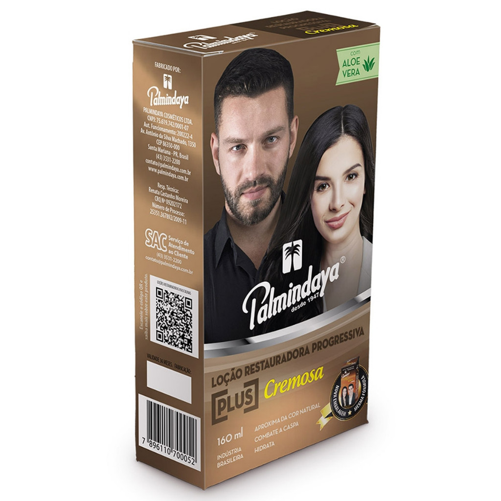 Loção Restauradora Plus Cremosa 160ml - Palmindaya em Oferta na Shopee