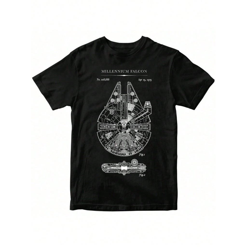 Camiseta Millenium Falcon Star Geek Nerd Blusa Camisa Masculino Feminino 100% Algodão Top Premium Streetwear Lançamento