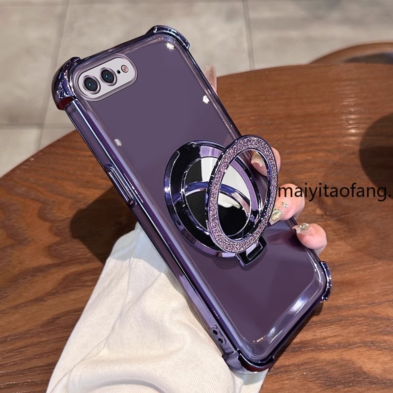 Capa para iphone 7 plus iphone 8 plus iphone se 2 2020 ipnone se3 2022 Capa de telefone Suporte de espelho magnético tra
