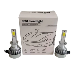 Par de Lâmpadas Automotivas Super Led Nano Compacta Encaixe H1 6000K Suits