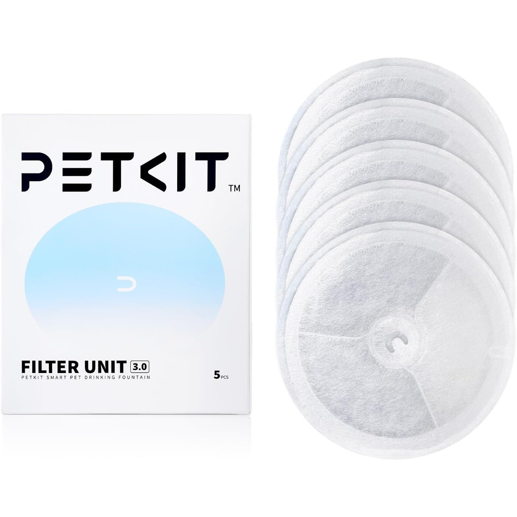 PETKIT Comedouro automático para animais de estimação Filtro para gatos Fonte de água 5 peças Filtro 3.0
