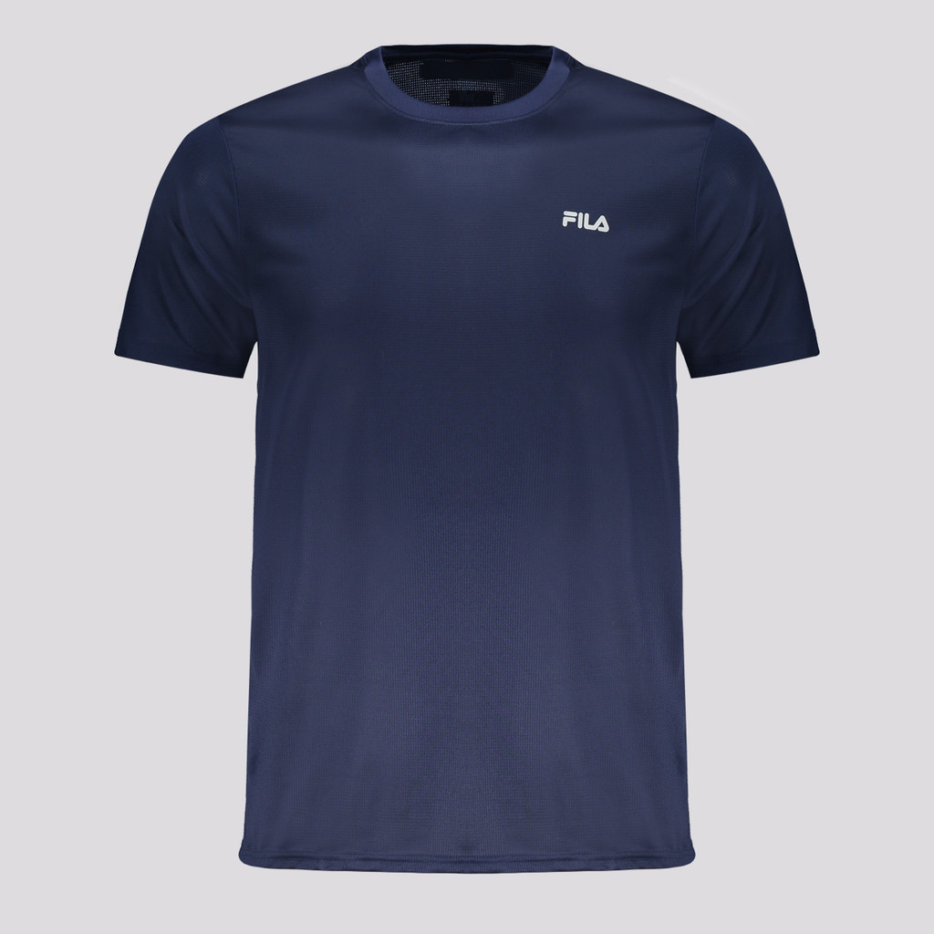 Camiseta Fila Myler Logo Marinho em Oferta na Shopee