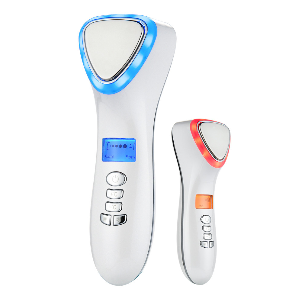 Massageador Facial Quente E Frio , Terapia De Fótons LED , Nutrição , Importação , Máquina De Le
