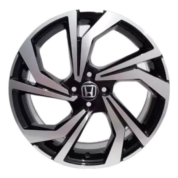 Kit 4 Rodas Aro 15 4x100 Honda Fit City Preta Diamantada Scorro S277