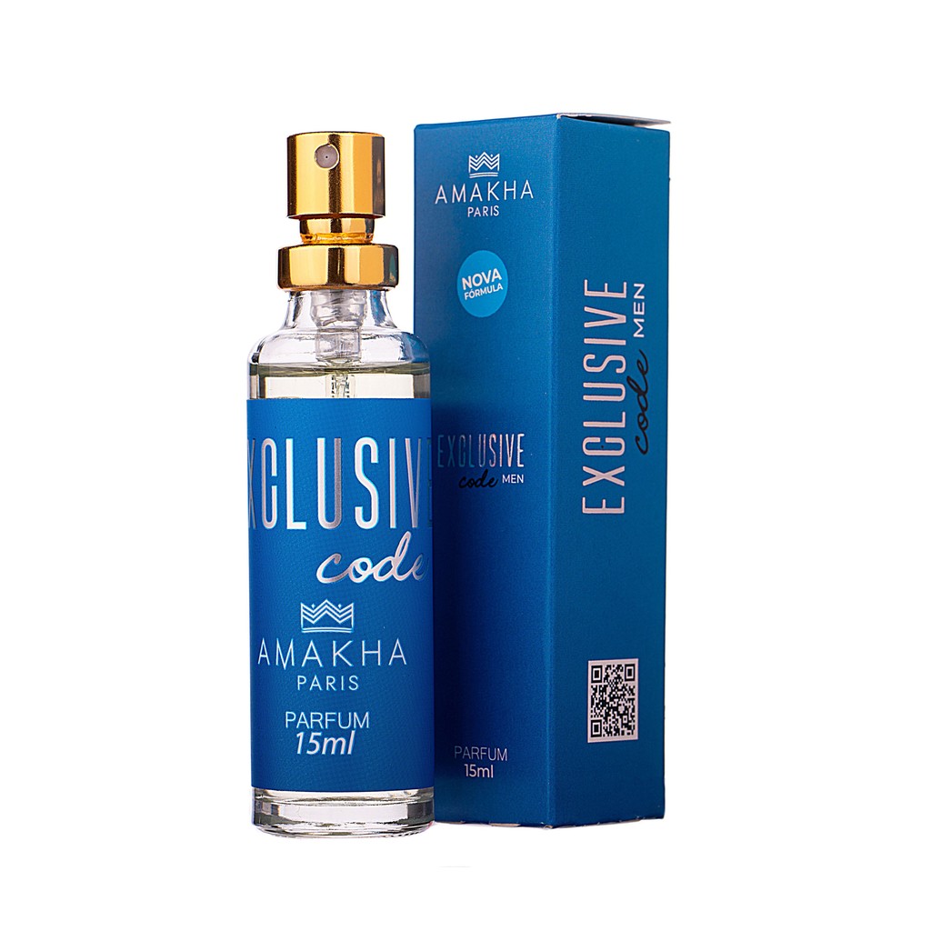 Deo Colônia Masculino Exclusive Code 15ml - Amakha Paris