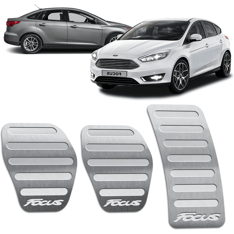 Pedaleira Focus 14/19 Manual Aço Inox - Não fura o pedal em Oferta na Shopee