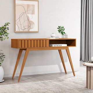 Aparador Ripado Açaí com 1 Gaveta 136cm em Oferta na Shopee